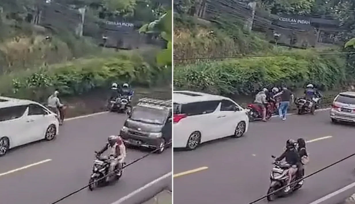 Image Credit Istimewa - Pemotor yang Ditendang Patwal di Puncak Ternyata Sempat Senggol Alphard.