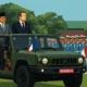 Ilustrasi - Presiden Prabowo Subianto (kiri) dan Presiden Prancis Emmanuel Macron menaiki kendaraan taktis Maung mengecek pasukan di Akademi Militer (Akmil) Magelang, Jawa Tengah, Kamis 29 Mei 2025.