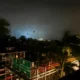 Image Credit Giorgio VIERA/AFP - Angin berhembus saat Badai Milton mendarat di Fort Myers, Florida pada tanggal 9 Oktober 2024.