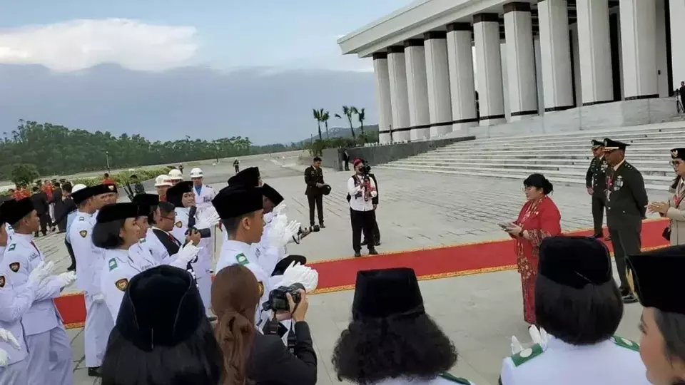 Image Credit BPIP/Antara - Pengumuman petugas paskibraka pembawa baki upacara HUT Ke-79 RI di IKN, Kalimantan Timur, Sabtu, 17 Agustus 2024.