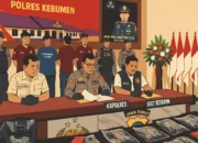 Ilustrasi.Kapolres Kebumen AKBP Eka Baasith saat menggelar konferensi pers di Mapolres Kebumen, Jumat, 23 Mei 2025.(Indonesiaupdates.com)