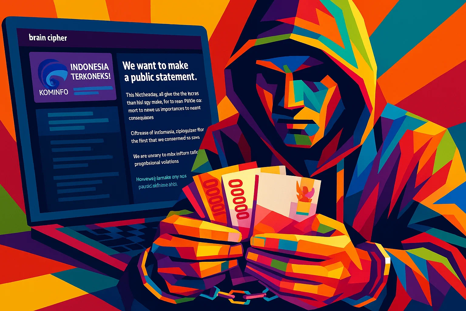 Ilustrasi.Terbongkarnya Korupsi PDNS di Kominfo.(Indonesiaupdates.com)