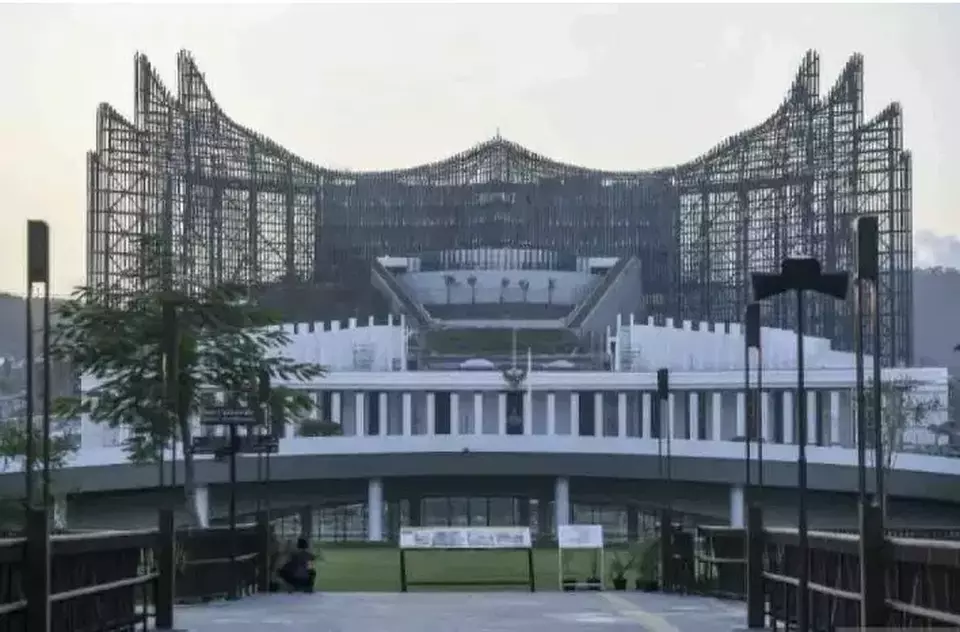 Image Credit Hafidz Mubarak A/Antara - Istana Negara dan Istana Garuda di IKN, Penajam Paser Utara, Kalimantan Timur (Kaltim).
