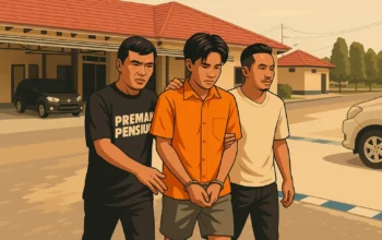 Ilustrasi - Pelaku pembunuhan guru SMA di Tulang Bawang, Lampung, ditangkap polisi pada Minggu 1 Juni 2025.