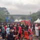Image Credit Joanito De Saojoao - Suporter timnas Indonesia antri untuk memasuki kawasan stadion Gelora Bung Karno, Jakarta.
