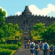 Ilustrasi - Candi Borobudur di Magelang, Jawa Tengah.