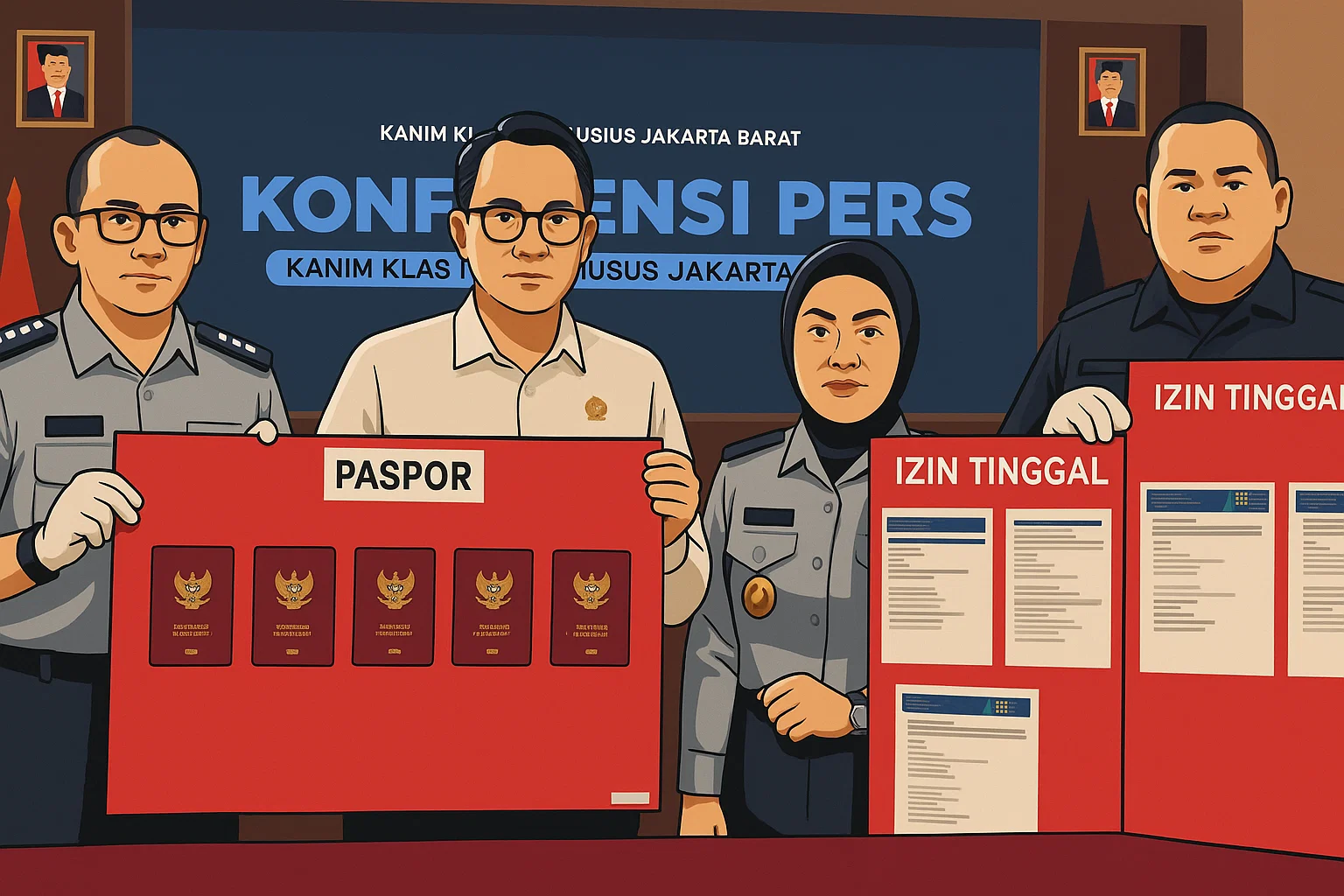 Ilustrasi - Kantor Imigrasi Kelas I Khusus Non TPI Jakarta Barat mengamankan lima warga negara asing (WNA) asal Tiongkok yang diduga menyalahgunakan izin tinggal dengan modus pengantin pesanan.