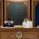 Image Credit Biro Pers Sekretariat Presiden/Antara - Presiden Prabowo Subianto dan Emir Qatar, Sheikh Tamim Bin Hamad Al-Thani, menyaksikan langsung penandatanganan nota kesepahaman di Istana Amiri Diwan, Doha.