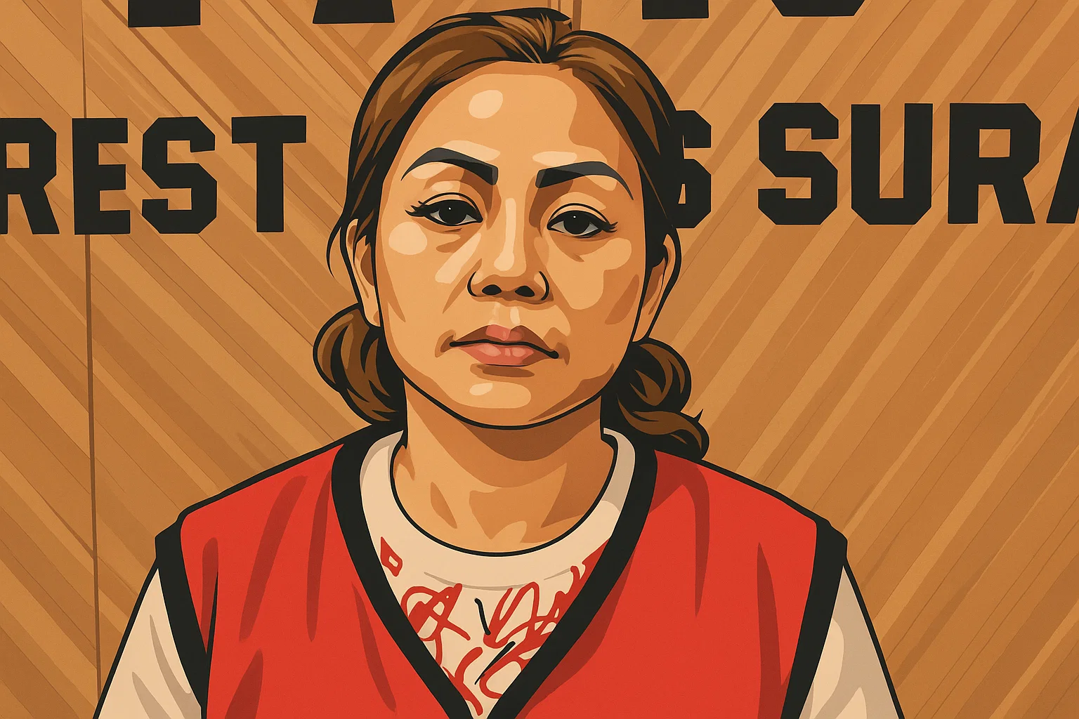 Ilustrasi - Jan Hwa Diana pemilik UD Sentoso Seal mengenakan baju tahanan Polrestabes Surabaya dalam kasus pengerusakan.