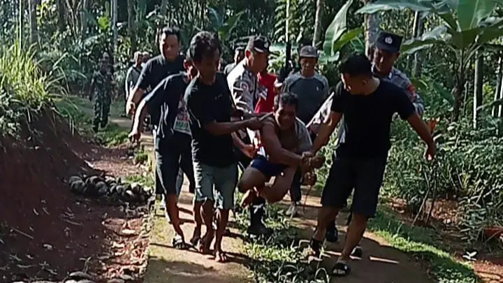 Image Credit SC Video - Detik-detik penangkapan pelaku mutilasi di Ciamis.