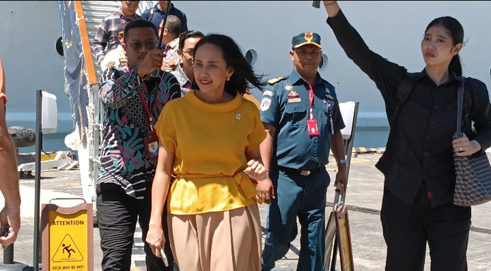 Wamen P2MI Christina Aryani meminta masyarakat jangan cepat percaya dengan agen pekerja migran ilegal. (Beritasatu/Sopian Hadi)