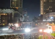 Penampakan Bundaran HI Pasca Perayaan Meriah Malam Tahun Baru 2025