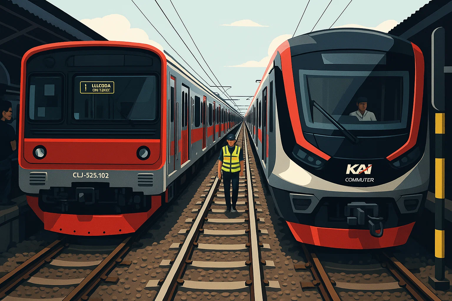 Ilustrasi - Di antaranya adalah KRL produksi perusahaan China CRRC Qingdao Sifang dan KRL baru produksi PT INKA