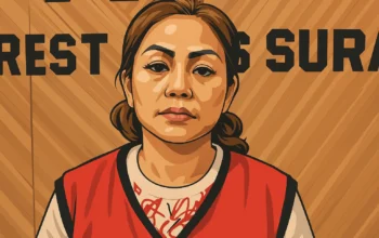 Ilustrasi - Jan Hwa Diana pemilik UD Sentoso Seal mengenakan baju tahanan Polrestabes Surabaya dalam kasus pengerusakan.