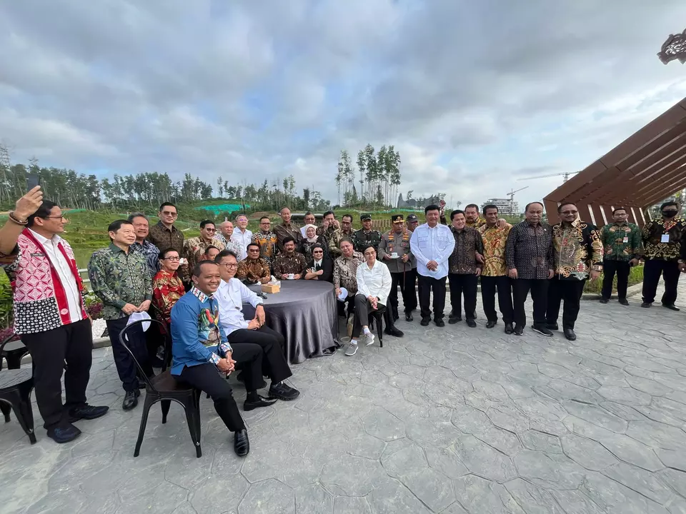 Image Credit Bella/Beritasatu - Para menteri di IKN.