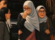 Ilustrasi - Ibunda Argo Ericko Achfandi (tengah), mahasiswa Fakultas Hukum Universitas Gadjah Mada (FH UGM) yang meninggal akibat kecelakaan lalu lintas di Sleman, Yogyakarta.