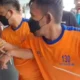 SP, pelaku pembunuhan nenek Emot (70 tahun) yang ternyata cucu kesayangan sendiri yang dibekuk Polres Karawang. (Beritasatu/Andi Maulana)