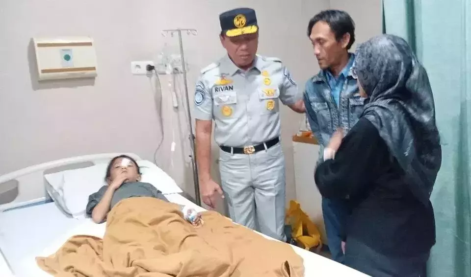 Image Credit Elan Suherlan/Beritasatu - Salah satu korban kecelakaan di Tol Cipularang kilometer 92.