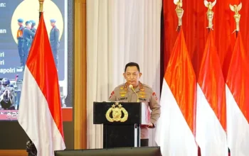 Kapolri Jenderal Listyo Sigit Prabowo membuka Rakernis Baharkam-Korbrimob 2025 di PTIK, Jakarta Selatan. (Dok.Humas Polri)