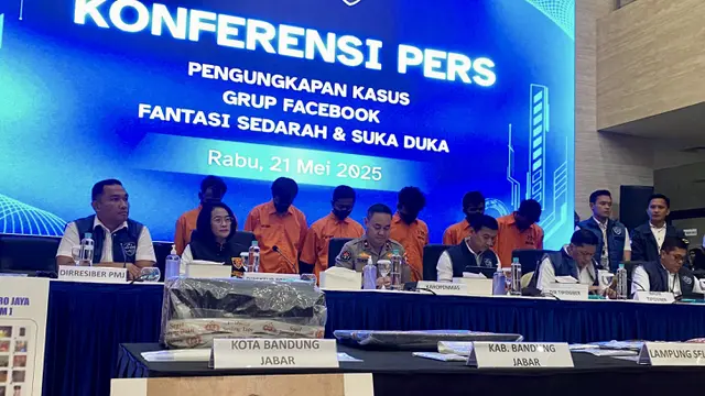 Bareskrim Polri telah menangkap enam orang terkait kasus grup Facebook Fantasi Sedarah yang ditangkap di berbagai tempat terpisah di Jawa dan Sumatera. (Istimewa).