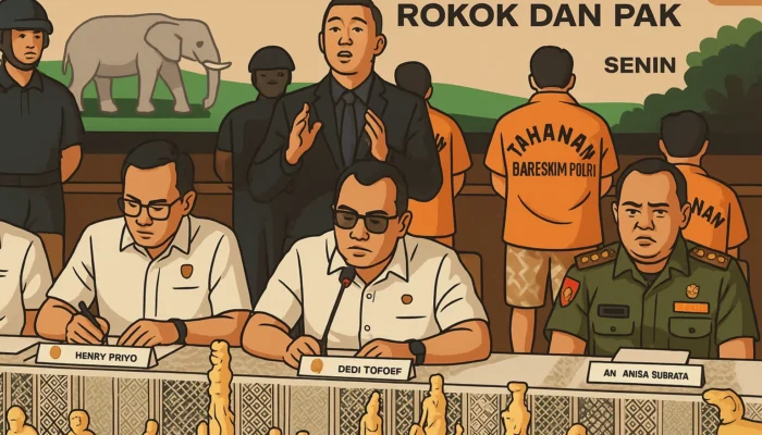 Polisi Tangkap 4 Pelaku Perdagangan Ilegal Gading Gajah, Total Aset Capai Rp2,3 Miliar