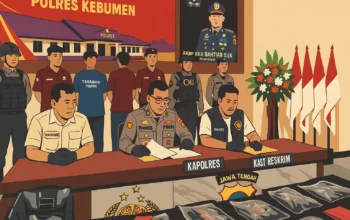 Ilustrasi.Kapolres Kebumen AKBP Eka Baasith saat menggelar konferensi pers di Mapolres Kebumen, Jumat, 23 Mei 2025.(Indonesiaupdates.com)