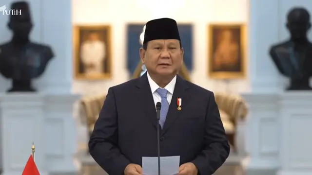Presiden Prabowo Subianto. Dia mengucapkan selamat Hari Raya Waisak 2025, (Arief)