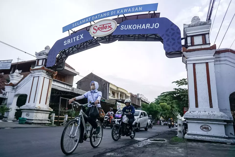 Kawasan Sritex di Sukoharjo, Jawa Tengah. (Antara/Mohammad Ayudha)