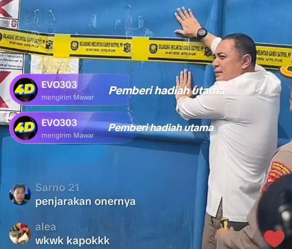 Wali Kota Surabaya Eri Cahyadi memberikan sanksi tegas kepada UD Sentosa Seal dengan menyegel pabrik yang terletak di Kawasan Margomulyo Industri II, Asemrowo, Surabaya, Selasa 22 April 2025. (TikTok/@ericahyadi)