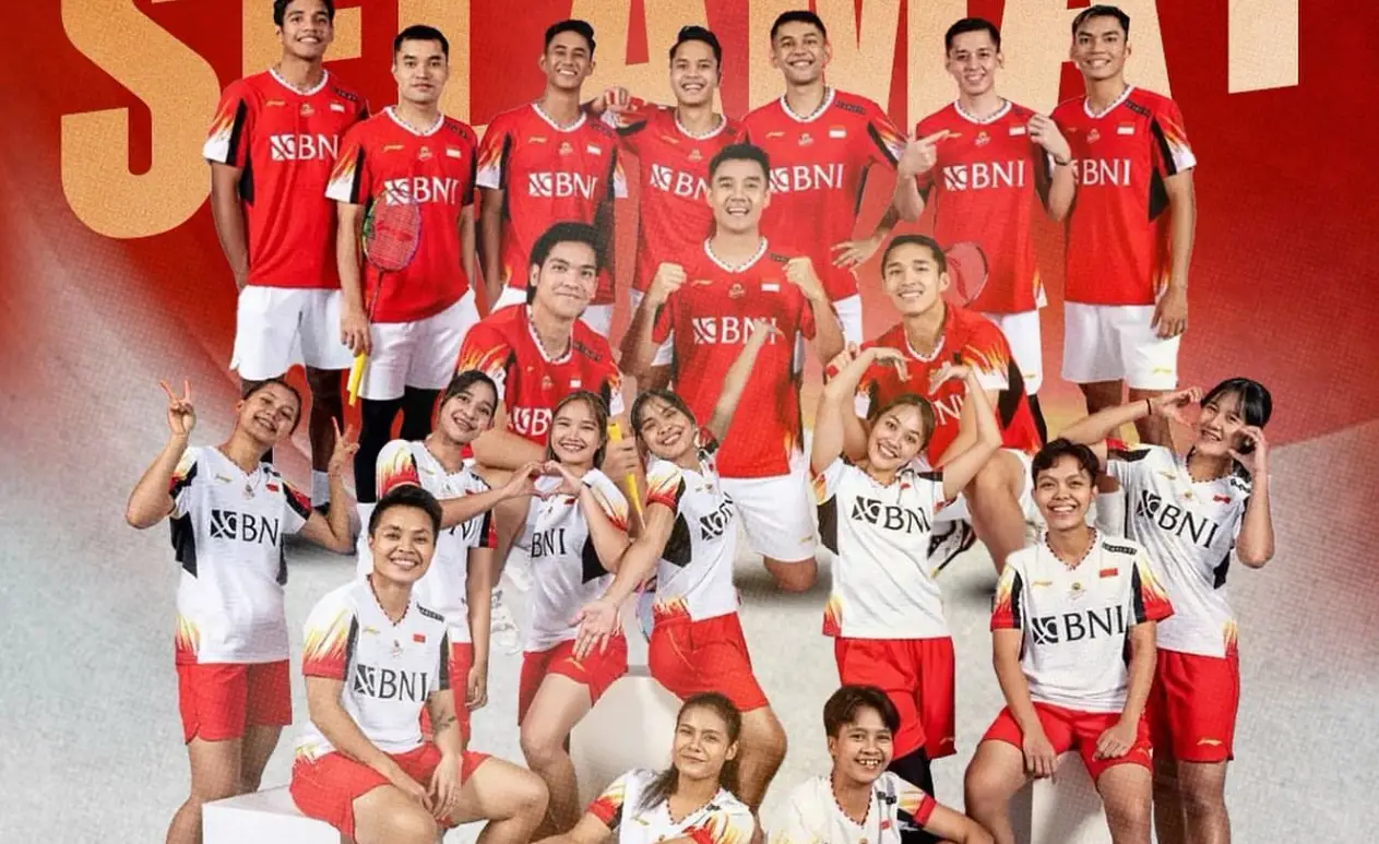 Image Credit SC / Instagram - Jadwal Piala Thomas dan Uber Cup 2024, Indonesia Vs China, Minggu 5 Mei.