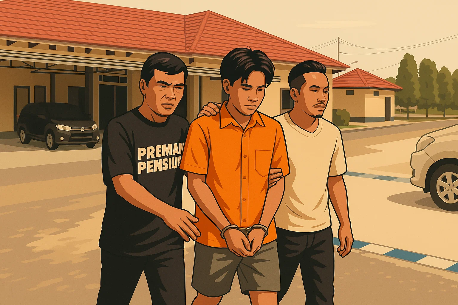 Ilustrasi - Pelaku pembunuhan guru SMA di Tulang Bawang, Lampung, ditangkap polisi pada Minggu 1 Juni 2025.