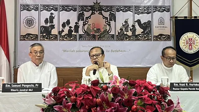 Gereja Katedral Jakarta menggelar Misa Hari Raya Paskah Pontifikal pada Minggu (20/4/2025). (Youtube Katedral Jakarta)