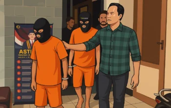 Ilustrasi - Pelaku penyiraman air keras terhadap ibu dan anak di Sukabumi, Jawa Barat, ditangkap polisi.