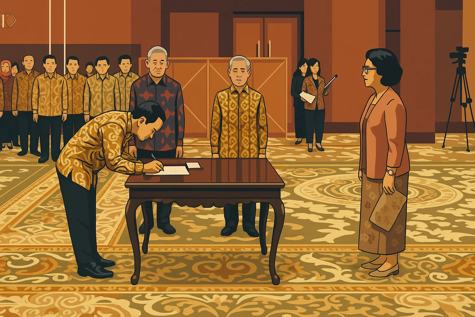 Ilustrasi.Letjen TNI (Purn) Djaka Budhi Utama dilantik sebagai dirjen bea dan cukai oleh Menteri Keuangan Sri Mulyani Indrawati, Jumat, 23 Mei 2025.(Indonesiaupdates.com)