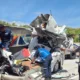 Kondisi kendaraan minibus travel jurusan Bandung - Cirebon yang mengalami kecelakaan di Tol Cisumdawu, Selasa, 29 April 2025.(Istimewa)