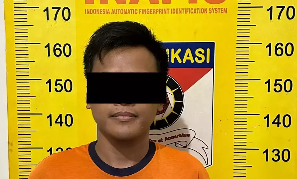 Muhammad Fikri (26) warga Dusun Kalibureng, Desa Sukosari, Kecamatan Gondanglegi, Kabupaten Malang, pelaku pembunuhan mahasiswa ditangkap polisi. (Dok.Humas Polres Malang)