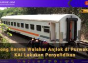 KAI Selidiki Gerbong Kereta Api Walahar yang Anjlok di Purwakarta