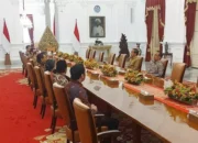 Presiden Jokowi Sambut Pimpinan MPR 2024-2029 di Istana Merdeka