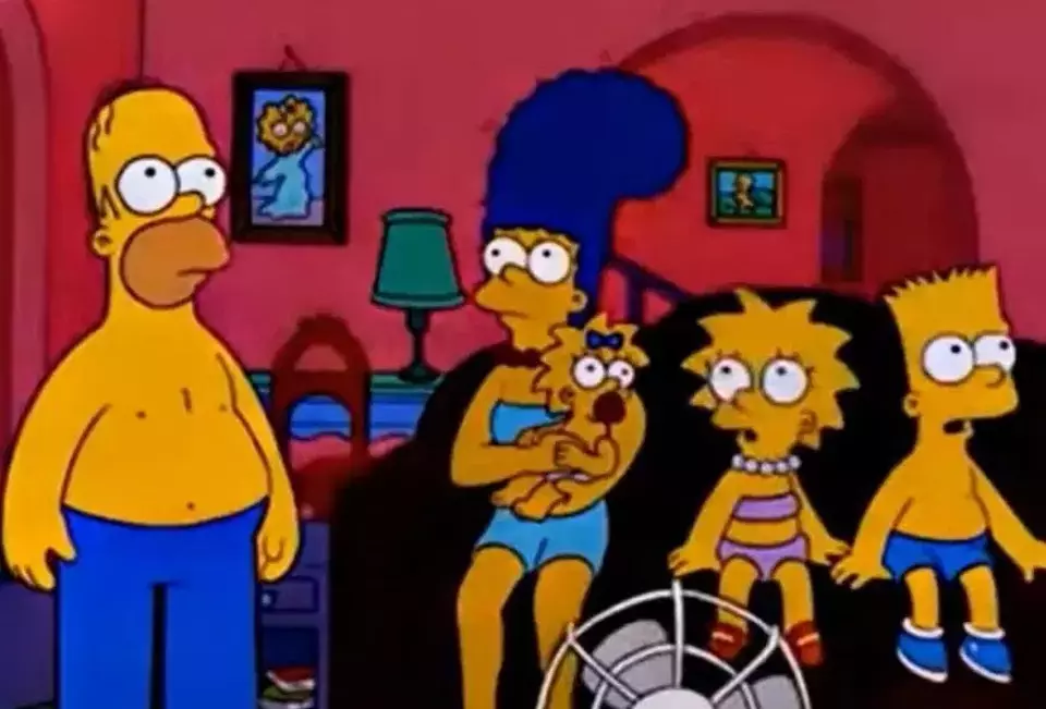 Adegan serial The Simpsons yang diduga memprediksi pemadaman listrik massal di Spanyol. (Europa Today)