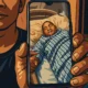 Ilustrasi - Mujahid menunjukkan kondisi istrinya Marini saat di rawat di Rumah Sakit Taiwan dalam layar hand phone.