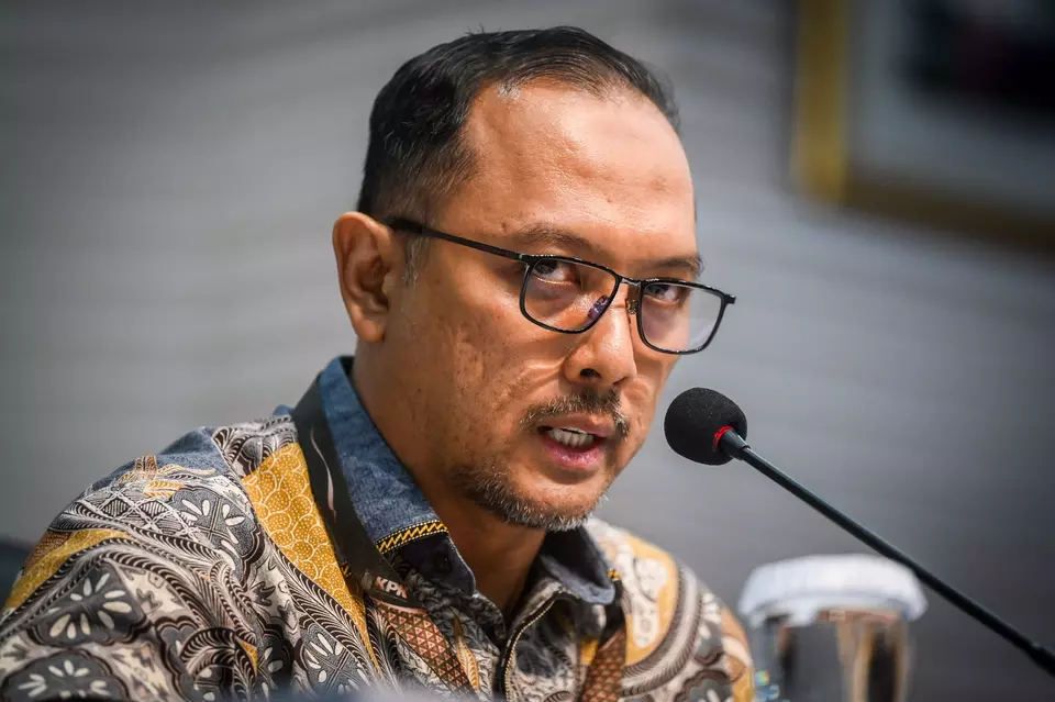 Image Credit Rivan Awal Lingga/Antara - Jubir KPK Tessa Mahardika Sugiarto.