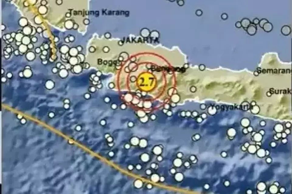 Image Credit BMKG - Gempa magnitudo 2,7 mengguncang Kabupaten Bandung, Selasa 24 September 2024.