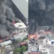 Image Credit Istimewa - Kebakaran hebat melanda pabrik minyak di Jalan Kali Abang, Bekasi Utara, Jumat (1/11/2024).