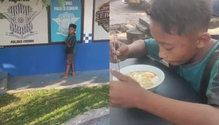 Kisah Pilu Bocah Pengamen Minta Makan ke Polres Cimahi, Kondisi Lemas Ketuk Ruangan Personel