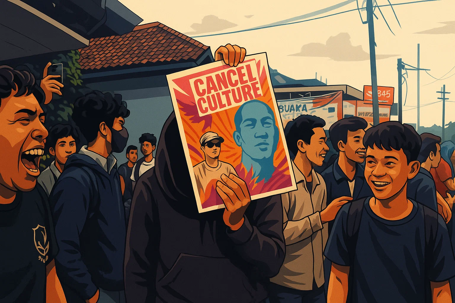 Ratusan siswa dan alumni SMPN 3 Depok menggelar aksi unjuk rasa menuntut keadilan atas dugaan kasus pelecehan seksual yang dilakukan oleh salah satu guru berinisial IW, Jumat, 23 Mei 2025.(Indonesiaupdates.com)