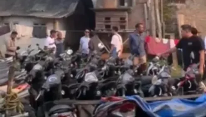 Polisi Gerebek Lahan Penampungan Motor Ilegal di Bogor Utara, 26 Unit Diamankan