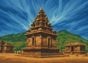 Ilustrasi.Dalam kawasan Candi Arjuna, terdapat lima buah candi yang saling berjajar lurus.(Indonesiaupdates.com)