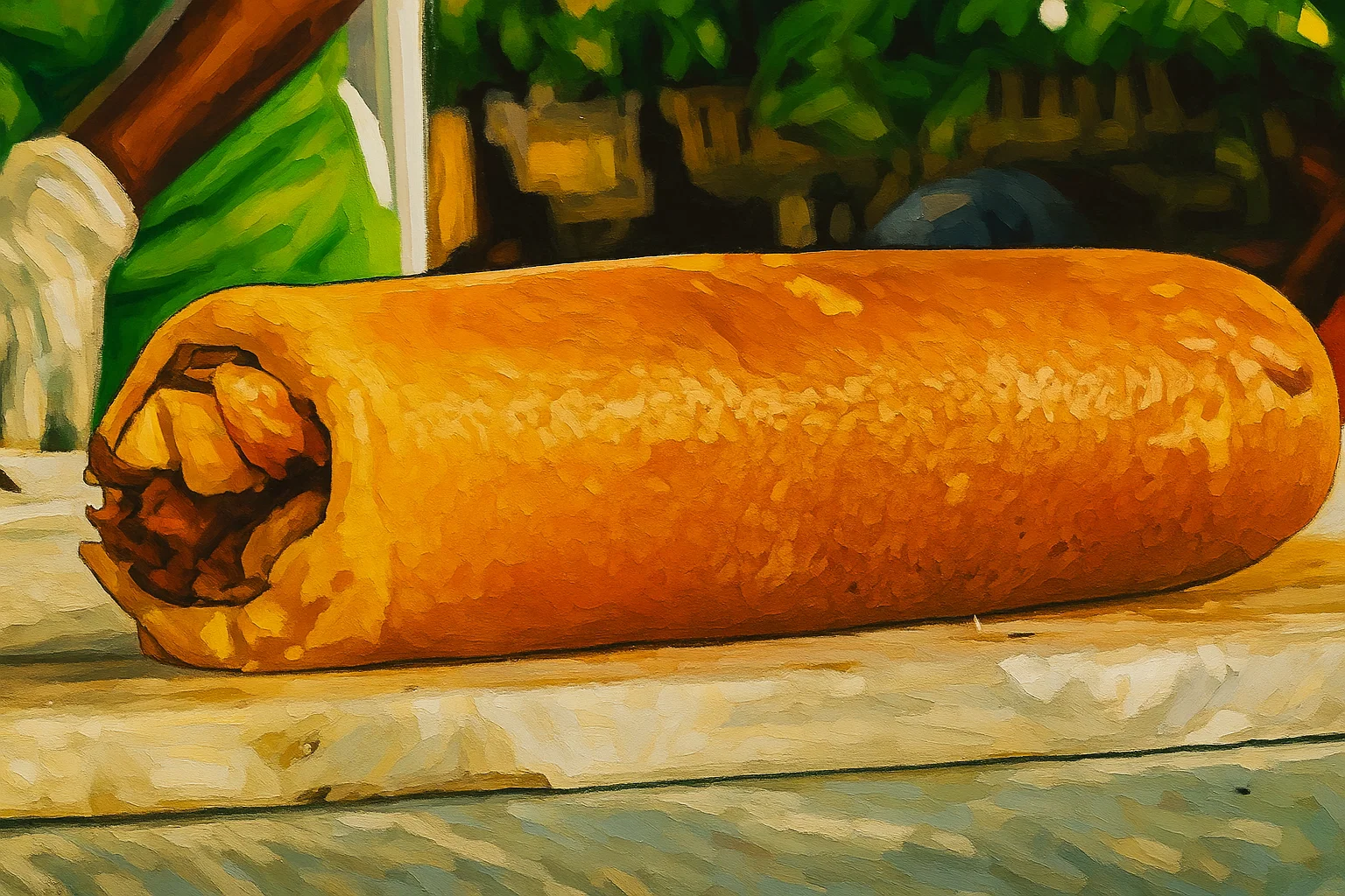 Ilustrasi - Inovasi hidangan gudeg pancake rol.