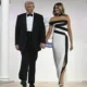 Melania Trump Kembali Memukau dengan Gaun Hervé Pierre Bertema Hitam-Putih