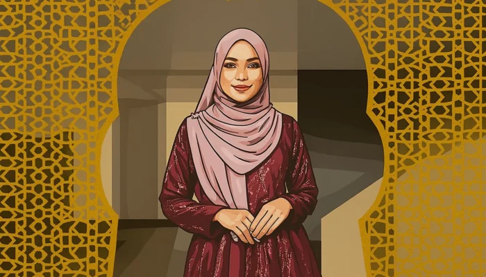 11 Warna Jilbab yang Cocok Dipadukan dengan Gamis Marun, Bikin Tampil Anggun dan Elegan